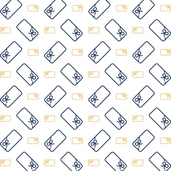 Gift card wonderful trendy multicolor repeating pattern vector illustration background