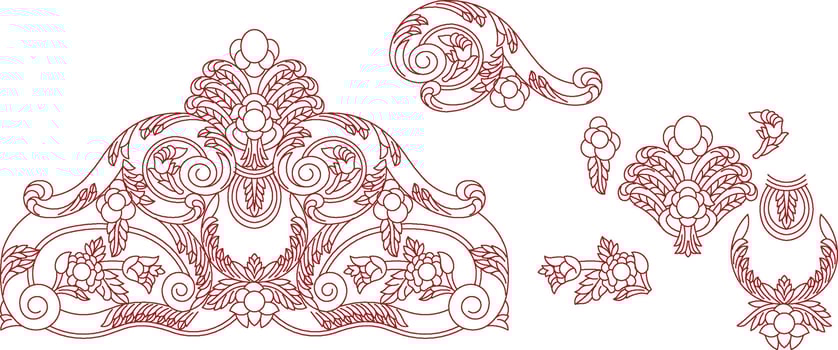 Frames with hearts.Retro stickers for designs and inscriptions.Vector illustration. vector