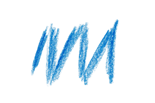 Hand drawn blue doodle isolated on transparent background. Design element. png