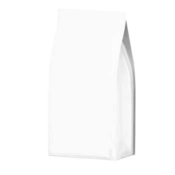Clean and white package for coffee. Template for mockup png