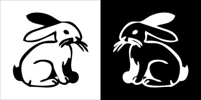 Illustration vector graphics of rabbit icon