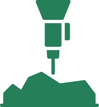 Mining Creative Icon Design vector