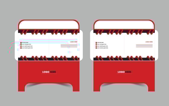 Corporate unique envelope design vector