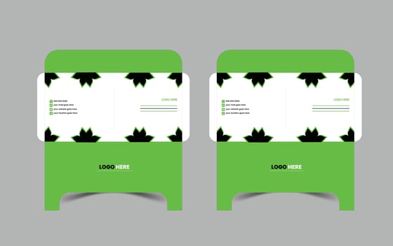 Corporate unique envelope design vector