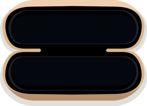 Pink glasses case vector illustration