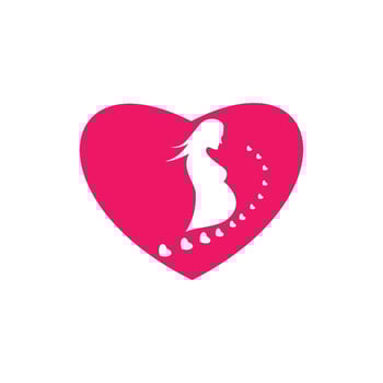 Beauty pregnant women vector