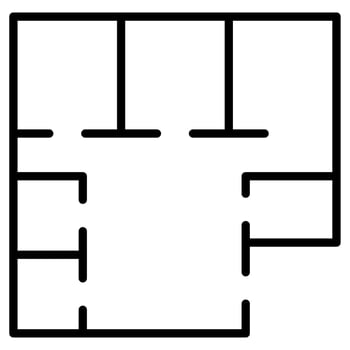 Room Layout icon vector illustration