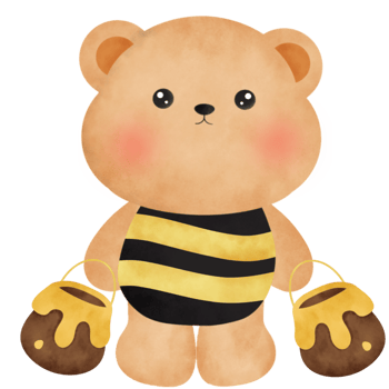 teddy bear honey . png