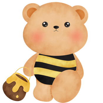 teddy bear honey . png