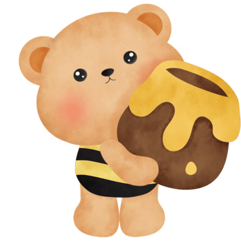 teddy bear honey . png