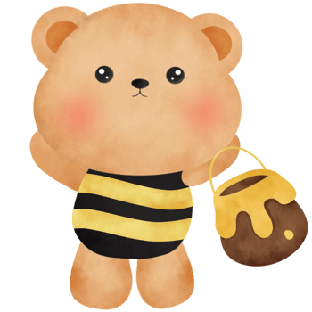 teddy bear honey . png