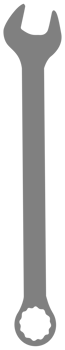 Wrench Silhouette, Flat Style, can use for Pictogram, Apps, Website, Logo Gram, Art Illustration, or Graphic Design Element. Format PNG