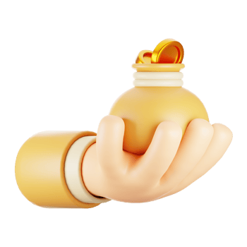 3d rendering ramadan icon concept. 3d illustration zakat icon png