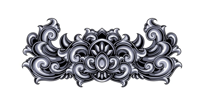 Classic style frame design with exquisite engraving and luxury vector