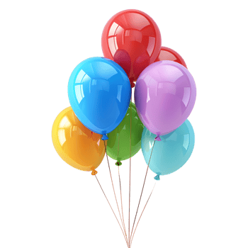 AI generated 3D Rendering of a Colorful Celebration Flower on Transparent Background - Ai Generated png