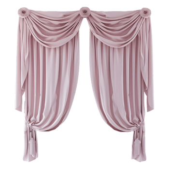 AI generated 3D Rendering of a Wall Colorful Curtains on Transparent Background - Ai Generated png
