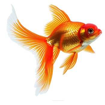 AI generated Goldfish isolated on transparent background png