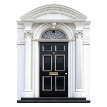 AI generated 3D Rendering of a House Front Door on Transparent Background - Ai Generated png