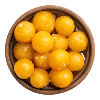 AI generated 3D Rendering of a Indian Traditional Moti choor Ladu Sweets on Transparent Background - Ai Generated png