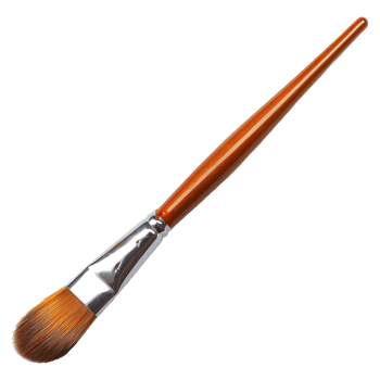 AI generated 3D Rendering of a Paint Brush on Transparent Background - Ai Generated png