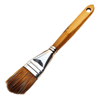 AI generated 3D Rendering of a Paint Brush on Transparent Background - Ai Generated png