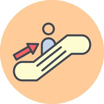 Escalator Vector Icon