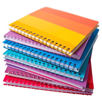 AI generated 3D Rendering of a School or College Note Books on Transparent Background - Ai Generated png