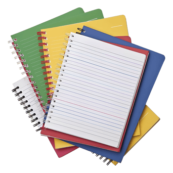 AI generated 3D Rendering of a School or College Note Books on Transparent Background - Ai Generated png