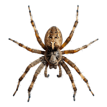 AI generated 3D Rendering of a Black Spider on Transparent Background - Ai Generated png