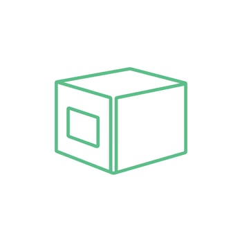Box icon set. Collection of colorful box vector icons on white background. Flat icon