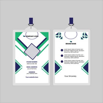 id card design vector