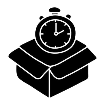 Perfect design icon of delivery time vector