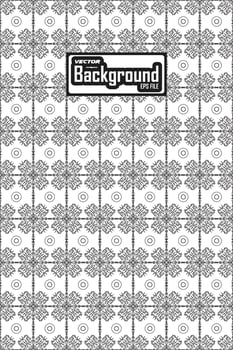 Vector black and white seamless abstract pattern background greyscale ornamental graphic design