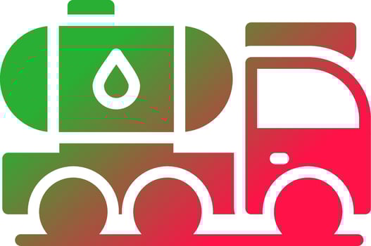 Tanker Truck Creative Icon Design vector