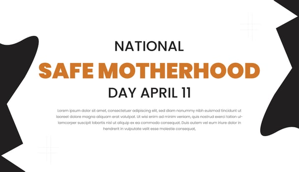 National Motherhood Day. Vector illustration. Template for background, banner, card, poster with text inscription.