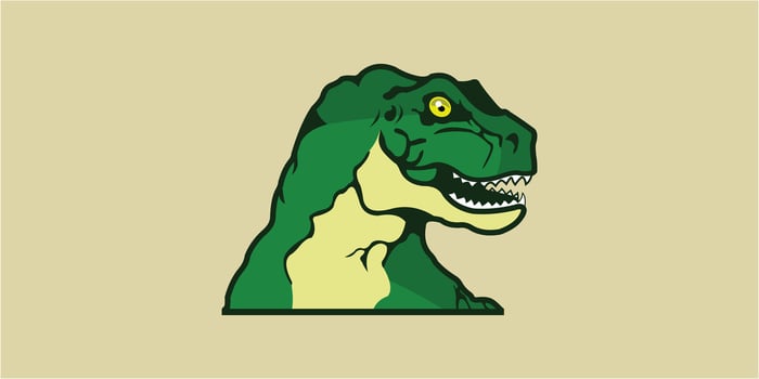 T REX STOCK ILLUSTRATION DESIGN ART vector