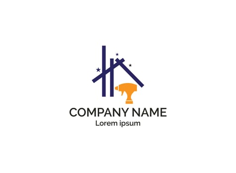 Creative Eco symbol template. Building and House vector