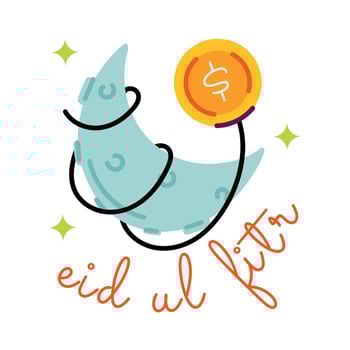 Trendy Eid ul Fitr vector