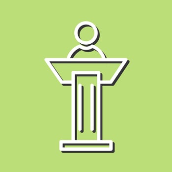 Podium Vector Icon