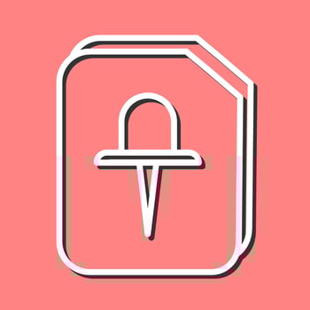 Office Pin Vector Icon
