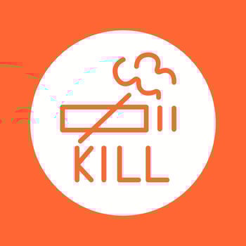 Smoking Kills Vector Icon