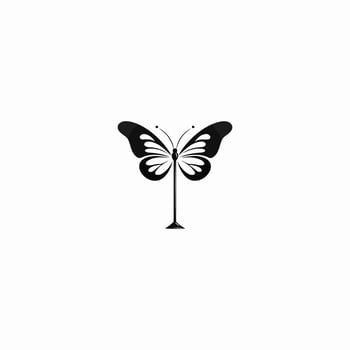 AI generated Balance butterfly vector logo design