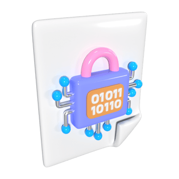 Encryption 3D Illustration Icon png