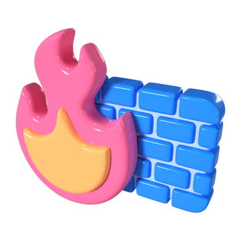 Firewall 3D Illustration Icon png