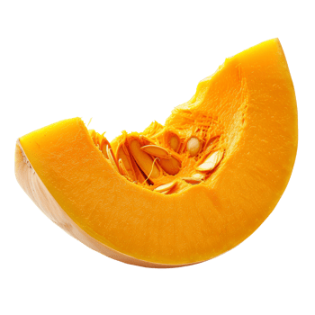 butternut squash slice isolated on transparent background With clipping path.3d render png