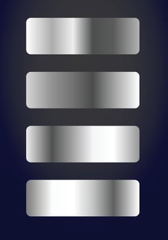 Collection of silver gradient palette background vector