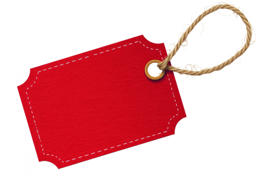 Free shipping red label or price tag png