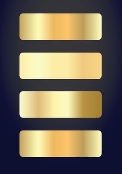 Collection of gold gradient palette background vector