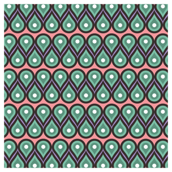 Retro Modern Mid-Century 70s Style Pattern png