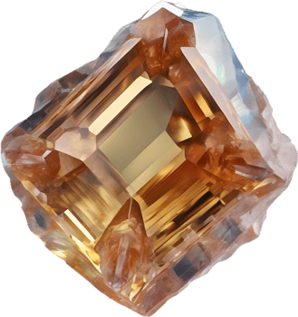 AI generated Topaz stone, colorful gemstone clipart. png